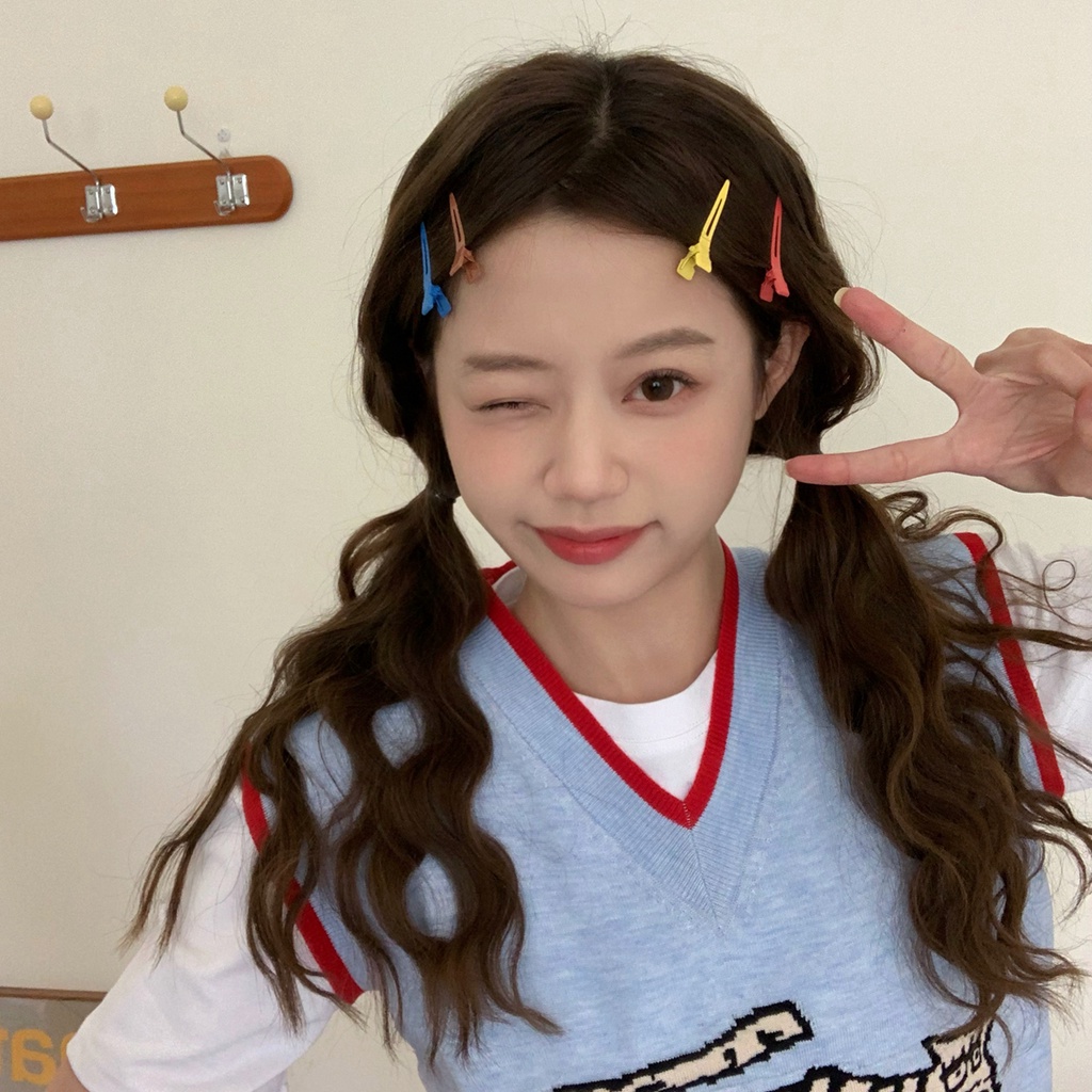 Hộp 20 Kẹp Tóc Màu Kẹo Phong Cách Ins Mới Cho Nữ