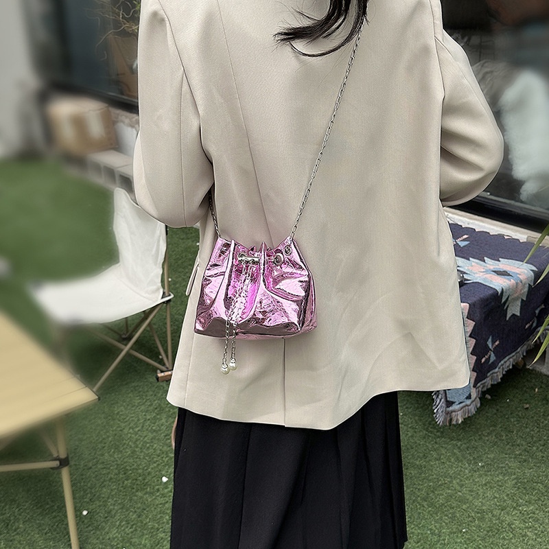 Túi Đeo JASMIN NOIR Chéo Da Bóng Họa Tiết Da Cá Sấu Thời Trang Cho Nữ