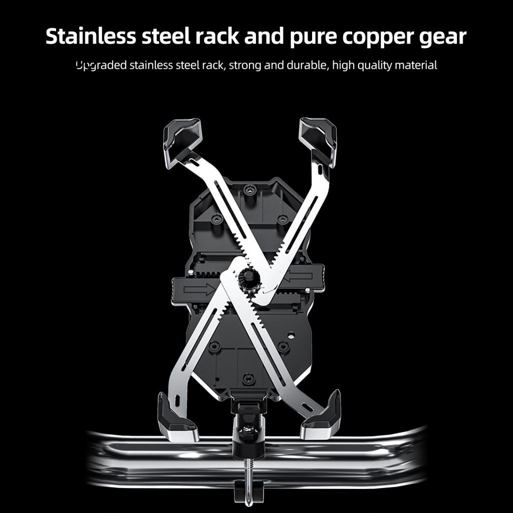 Giá Đỡ Điện Thoại Chống Thấm Nước IP65 USB QC3.0 Sạc Nhanh Dành Cho Xe Đạp Xe Máy Ngoài Trời