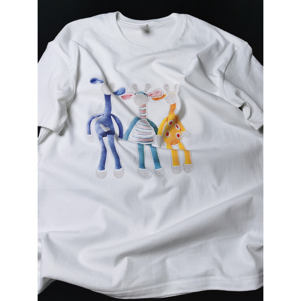 NRVP Áo Thun 100% Cotton Tay Ngắn In Hình Phong Cách Hàn Quốc Mới