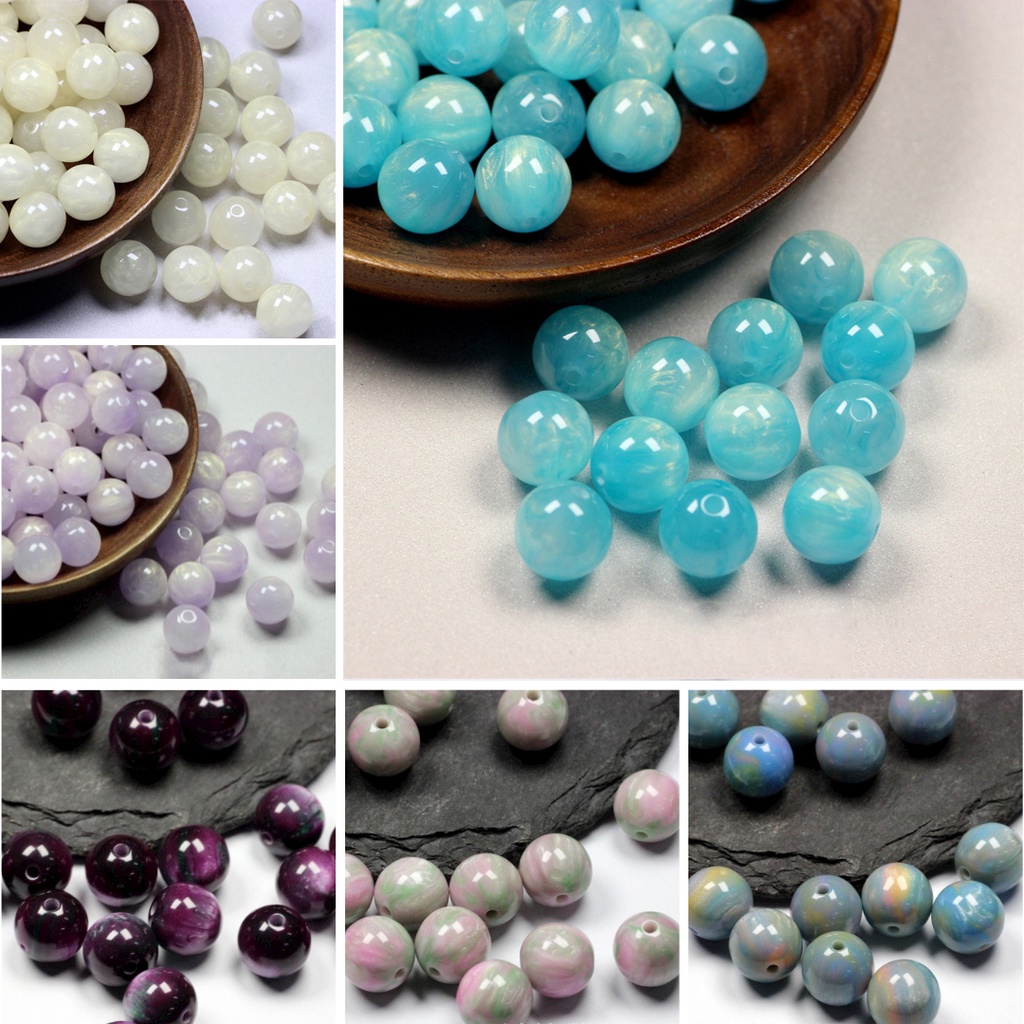 Set 25 Hạt Đá Mắt Hổ 12mm Dùng Làm Trang Sức Thời Trang