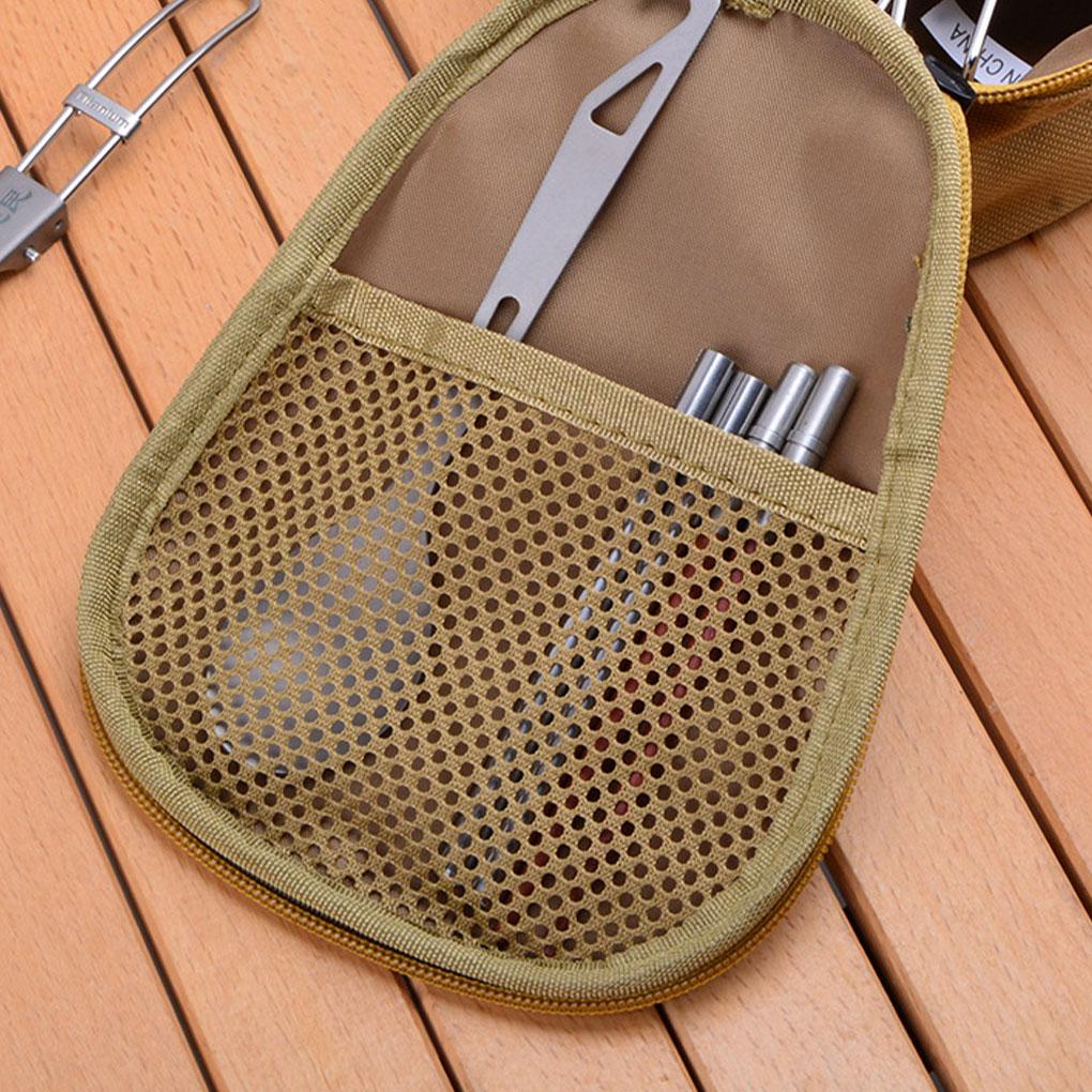 Túi Đựng Dụng Cụ Ăn Uống Cỡ Lớn Có Khóa Kéo Tiện Dụng Mang Theo Du Lịch Cắm Trại