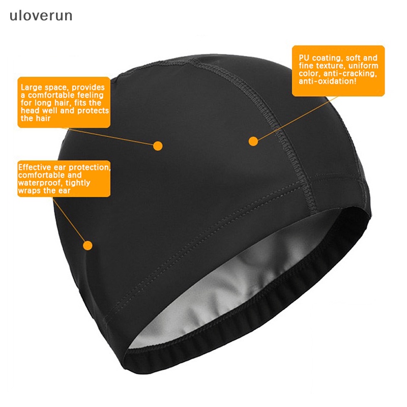 Mũ Bơi Thể Thao Bằng Vải PU Co Giãn Chống Thấm Nước