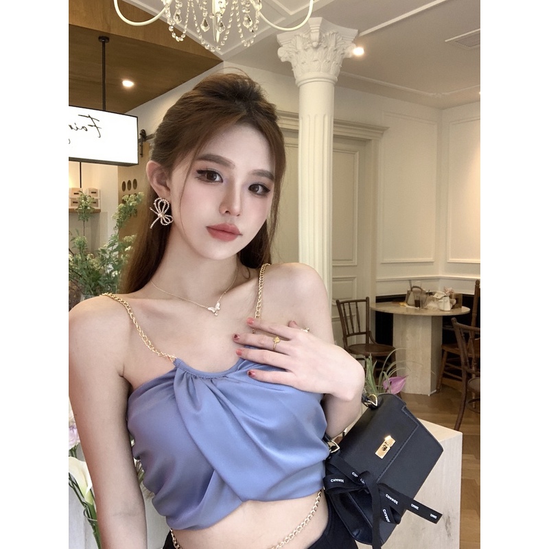 Áo Hai Dây Thiết Kế Quyến Rũ Thời Trang Mùa Hè Cho Nữ