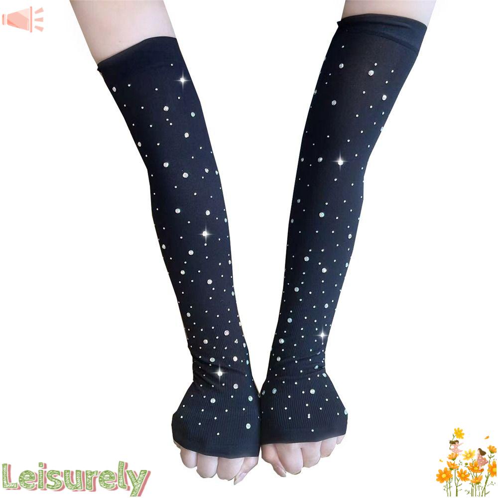 Găng Tay Lái Xe Dài Bằng Lụa Lạnh Nhiều Màu