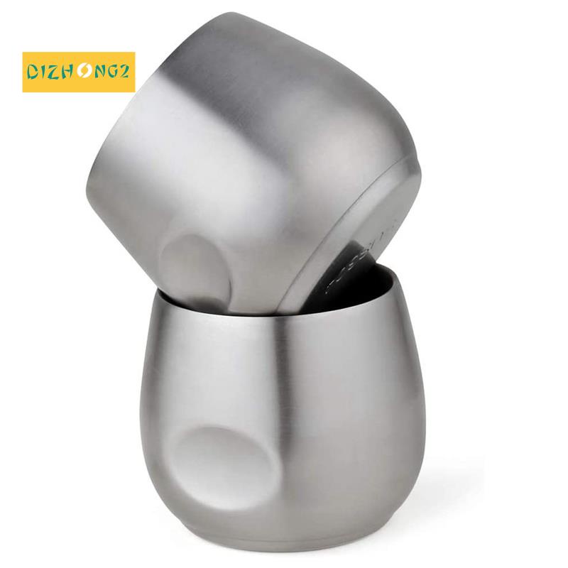 Ly cà phê Espresso bằng thép không gỉ 2 cái , 150Ml Tường đôi cách nhiệt Cốc nhỏ không thể phá vỡ cho bữa tiệc dã ngoại ngoài trời