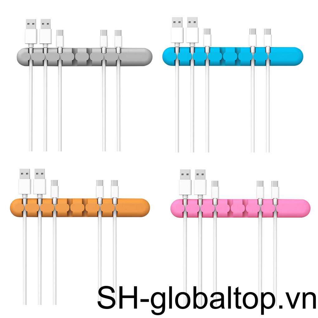 Kẹp Giữ Dây Cáp / Tai Nghe Đa Năng Bằng Silicon