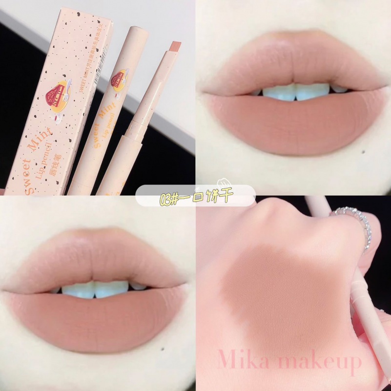 Sweetmint Bút kẻ môi phác họa hình môi tạo hình môi đô đô môi bền bỉ không thấm nước