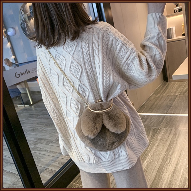 Túi Đeo Chéo Vai Kiểu Tai Thỏ Hoạt Hình Thời Trang Sành Điệu Cho Nữ