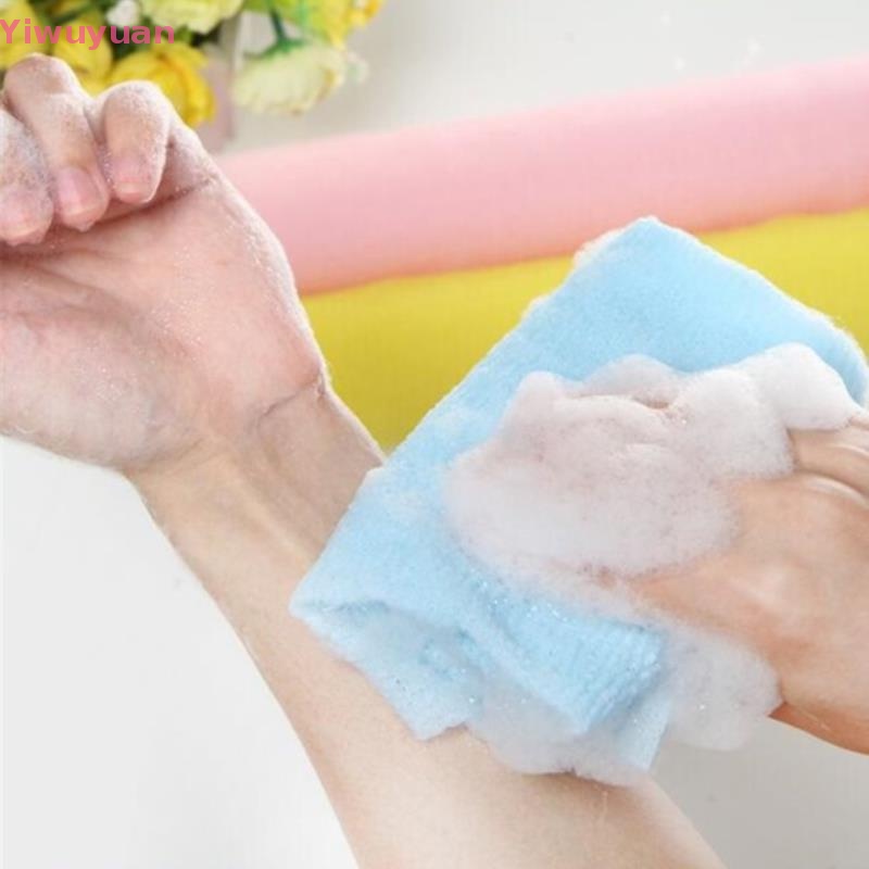 < Yiwuyuan > Khăn Tắm Tẩy Tế Bào Chết Làm Đẹp Cơ Thể Bằng Vải Nylon Mới