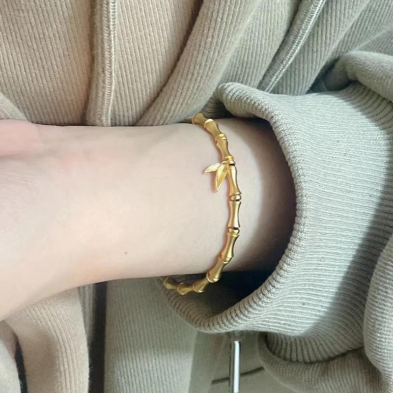 Vòng Đeo Tay Hình Xương Tre Phong Cách Âu Mỹ Thời Trang Cho Nữ