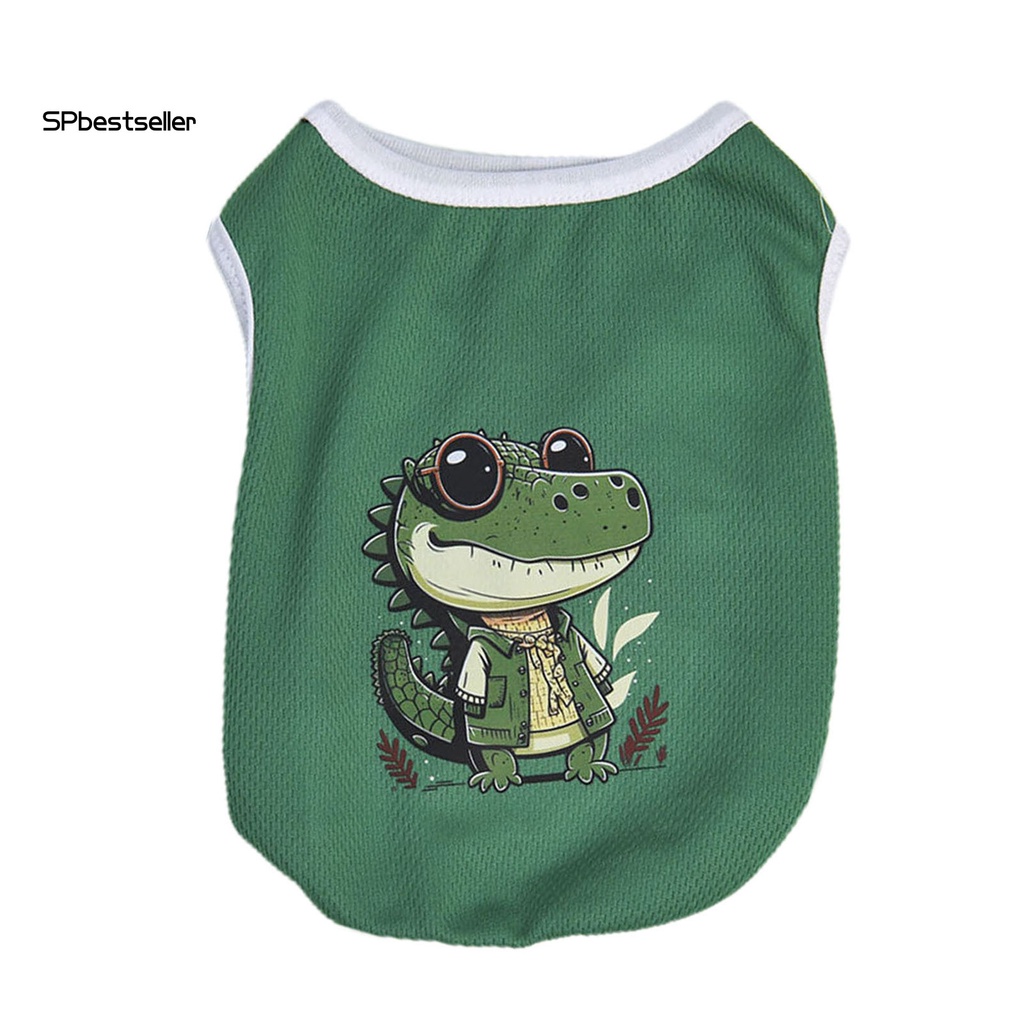 Áo Thun In Họa Tiết Hoạt Hình Gấu Trúc Bằng Polyester Thoáng Khí Thời Trang Mùa Hè Cho Thú Cưng