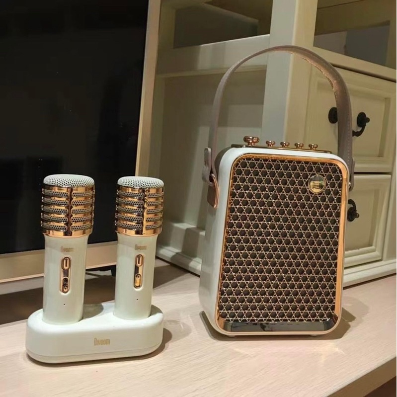 Loa bluetooth Karaoke 2 mic Divoom SongBird-HQ không dây công suất 50W