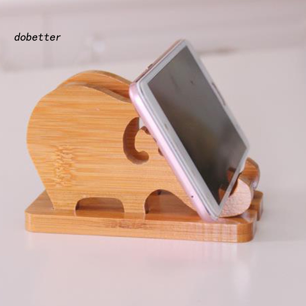 Giá Đỡ Điện Thoại Bằng Tre Hình Chú Voi Đáng Yêu