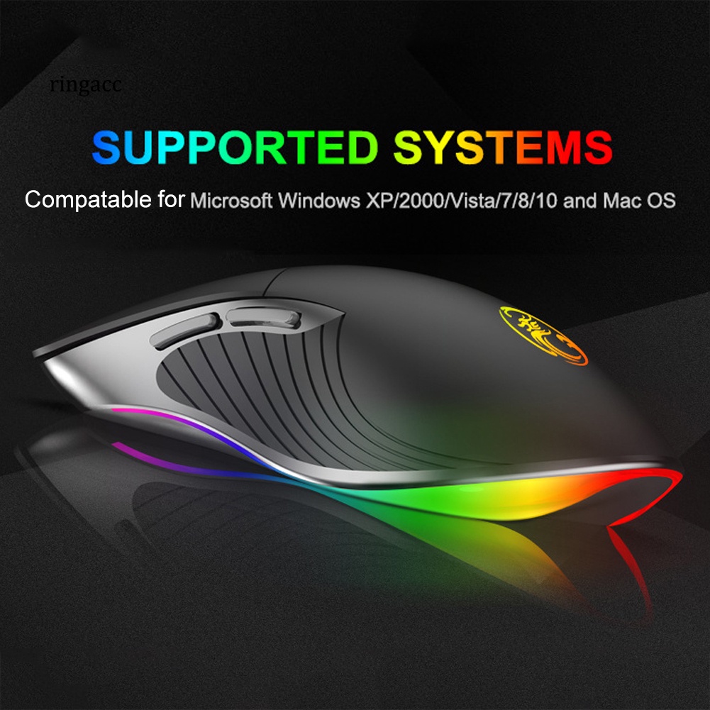 Chuột Gaming RGA iMICE X6 Có Dây, 6 NúT BấM, ĐầU CắM RGB Cho