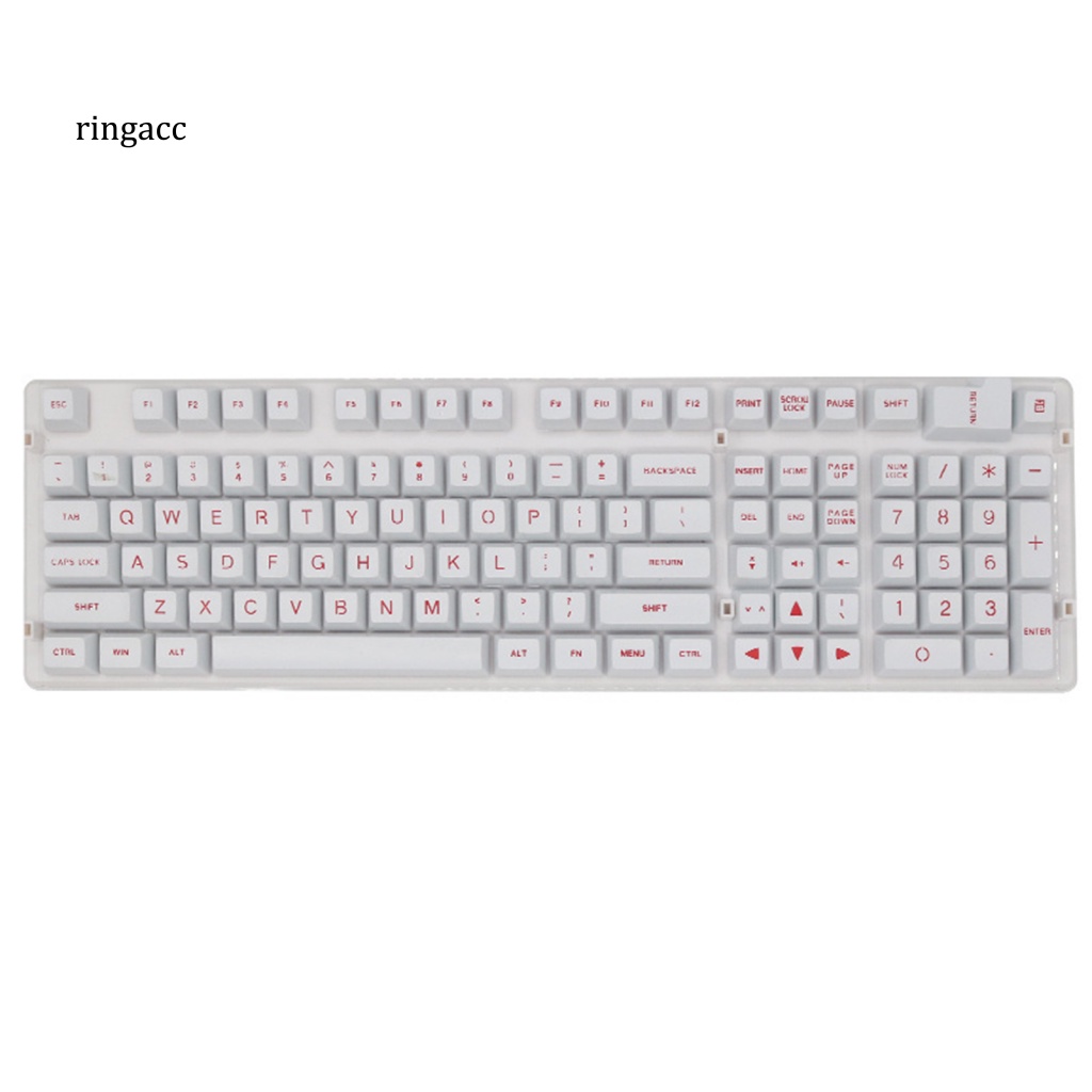 Bộ 108 Nắp Nhựa ABS Màu Sắc Trơn Thay Thế Cho Bàn Phím Cơ RGA