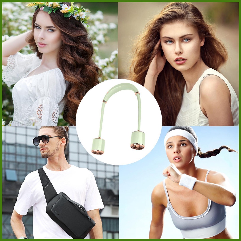 Quạt USB Đeo Cổ Cá Nhân 3 Tốc Độ Nâng Cấp Có Thể Mang Đi Tiện Dụng