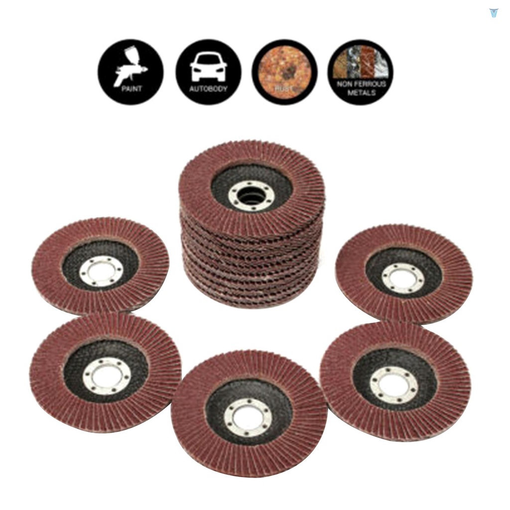 Set 20 Đĩa Mài Bằng Nhôm Oxide Tương Thích Với Máy Mài Góc 4.5 &quot;