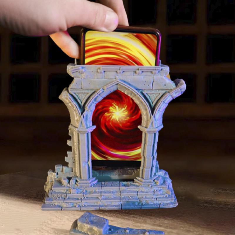 [Fenteer1] Giá Đỡ Điện Thoại Di Động Ruined Archway Trang Trí Nhà Cửa Sân Vườn Phòng Ngủ