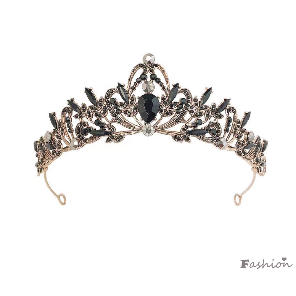 Vương Miện Cài Tóc Cô Dâu Phong Cách Baroque Cổ Điển Mới