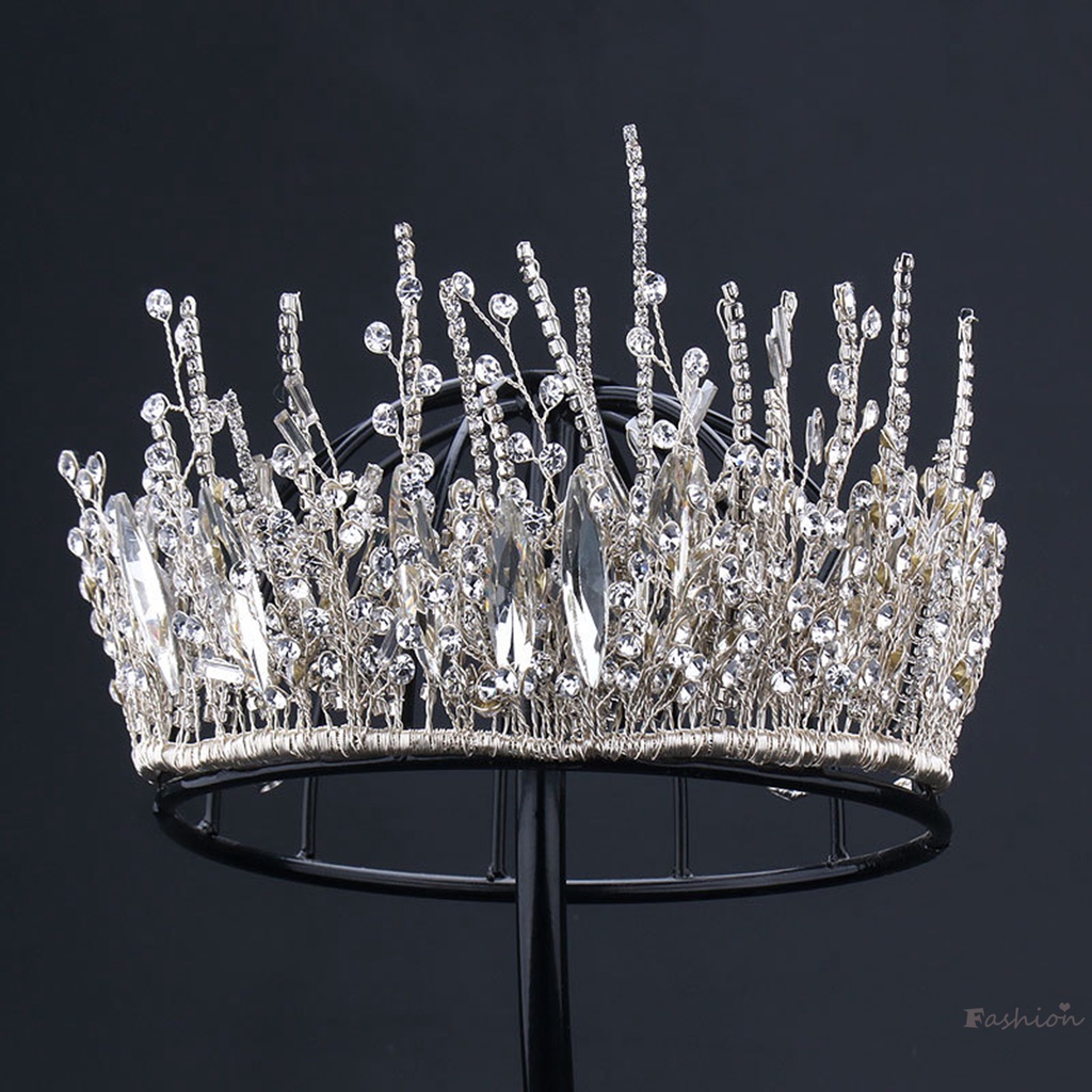 Vương Miện Đội Đầu Đính Đá Phong Cách Vintage Độc Đáo