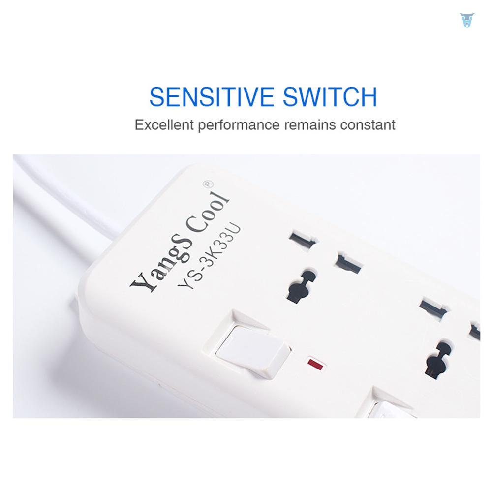 Ổ Cắm Điện Đa Năng Với Cổng USB Và Dây Cáp UK 250V 10A 2M