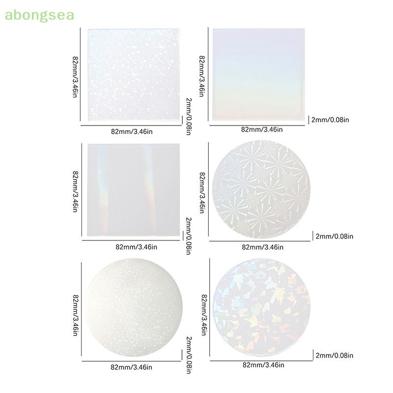 Khuôn Silicone 3.46in Hình Vuông / Tròn Hỗ Trợ Làm Trang Sức DIY