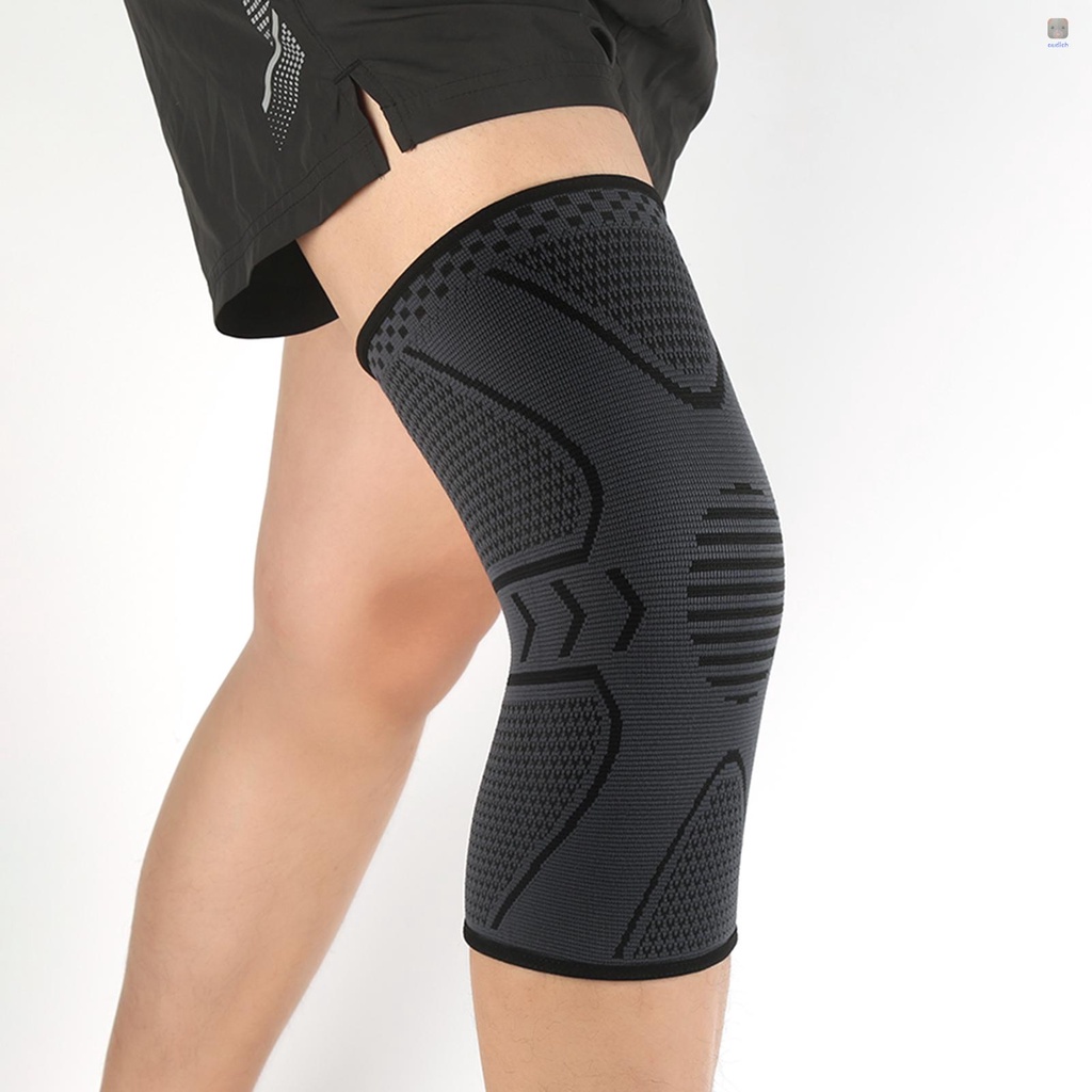 1 Đệm Bảo Vệ Đầu Gối Bằng Silicon Mềm Co Giãn Thoáng Khí Tiện Dụng Cho Các Hoạt Động Ngoài Trời