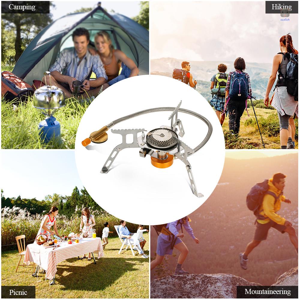 Bếp Gas Bằng Thép Không Gỉ Có Thể Gấp Gọn Tiện Dụng Khi Đi Cắm Trại