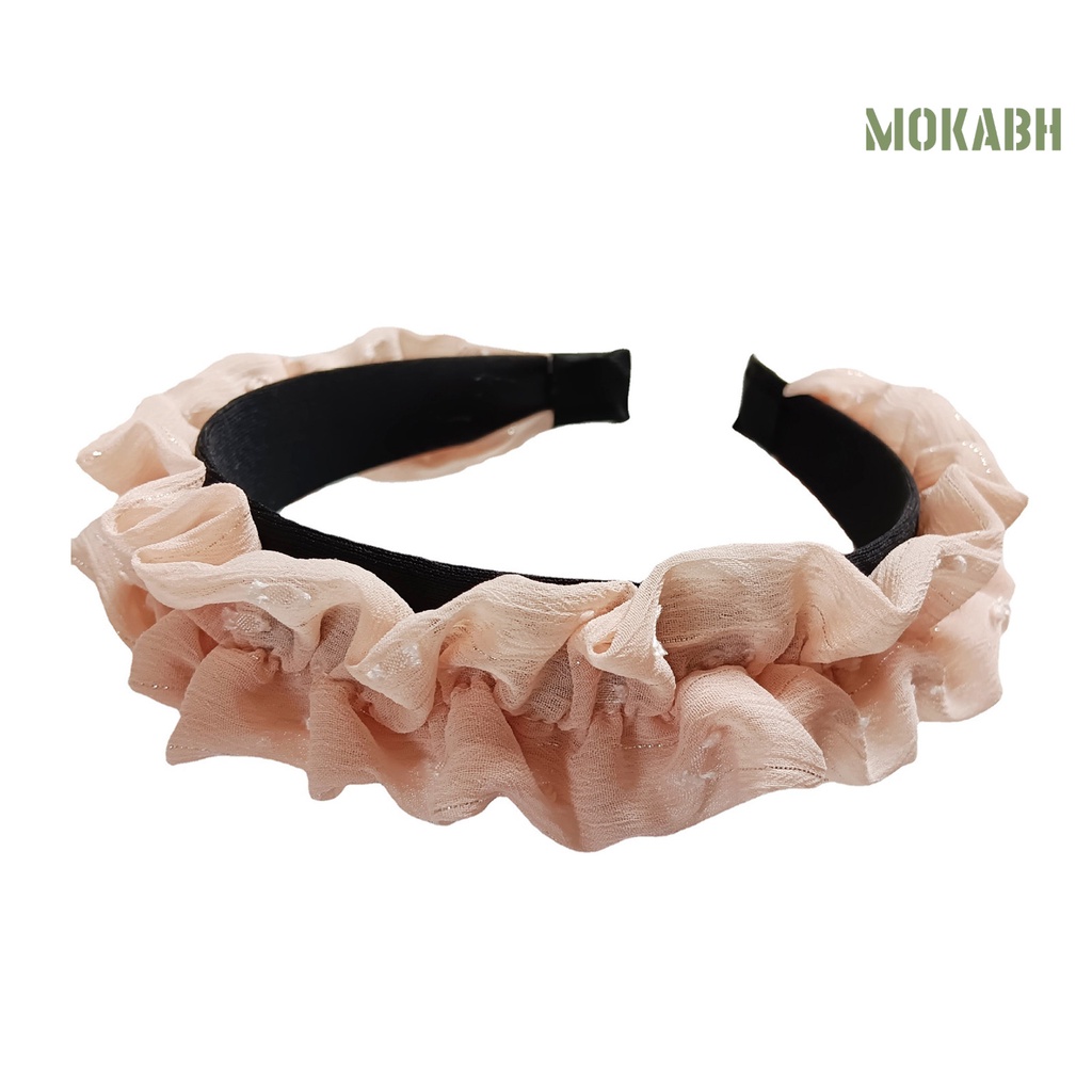 Băng Đô Cài Tóc Màu Trơn Viền Mềm Mại Chống Va Chạm Đa Năng