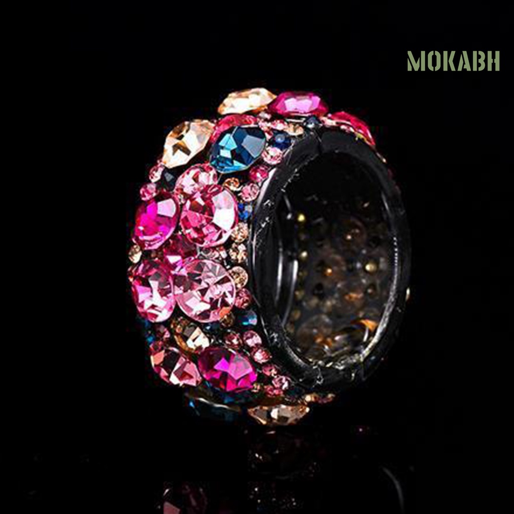 Kẹp Tóc Đuôi Ngựa Đính Đá Nhiều Màu Sắc Chống Trượt