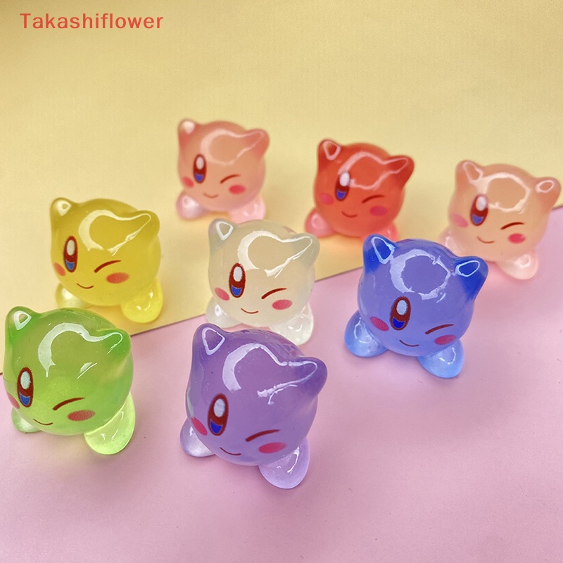 (Takashiflower) Set 2 Kẹp Tóc Bong Bóng Nhựa Dạ Quang Trang Trí Điện Thoại DIY