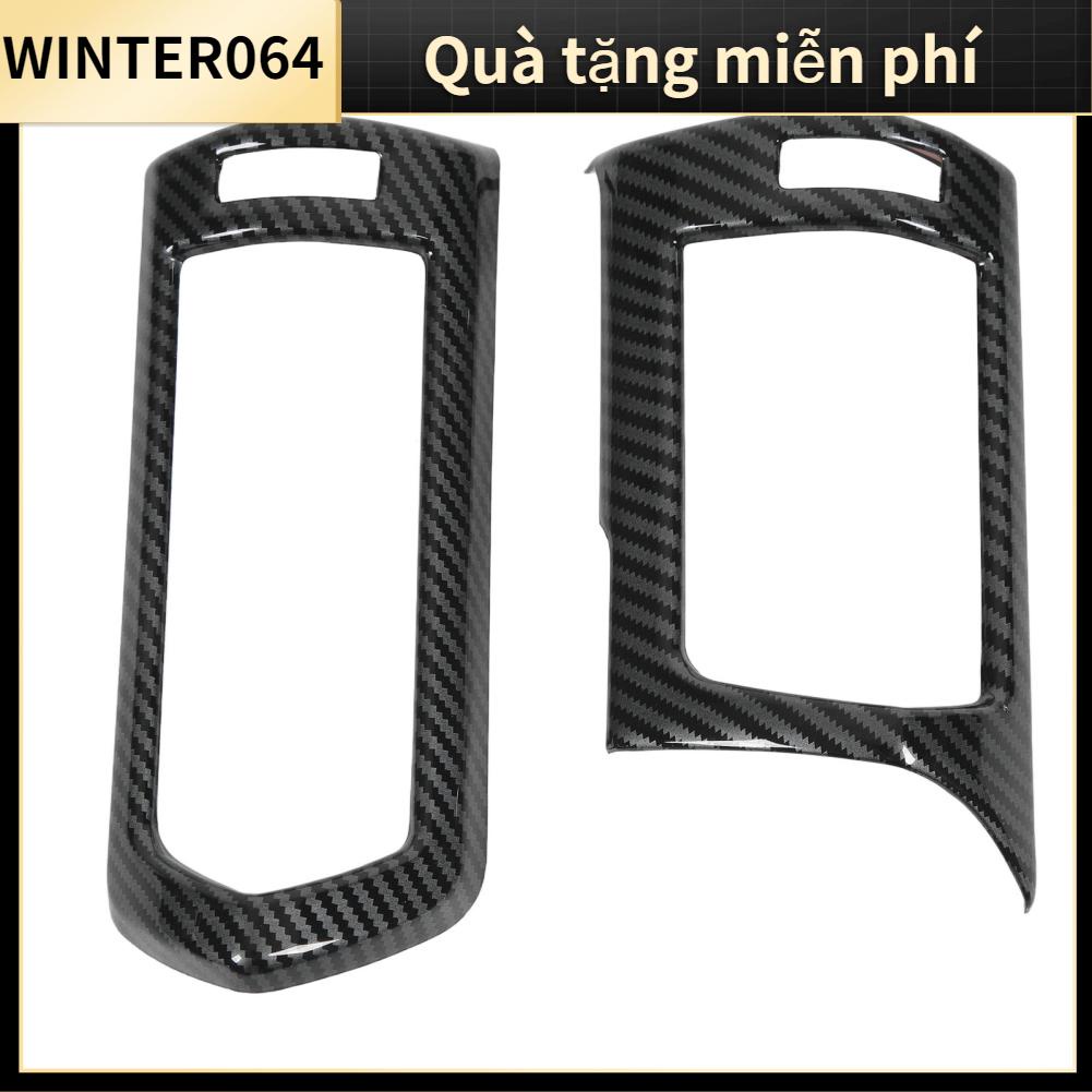 Winter064 2 Chiếc Điều Hòa Thông Hơi Ổ Cắm Viền Bao Da Sợi Carbon Trang Trí Nội Thất Phụ Kiện Cho Land Cruiser Lc300 2023