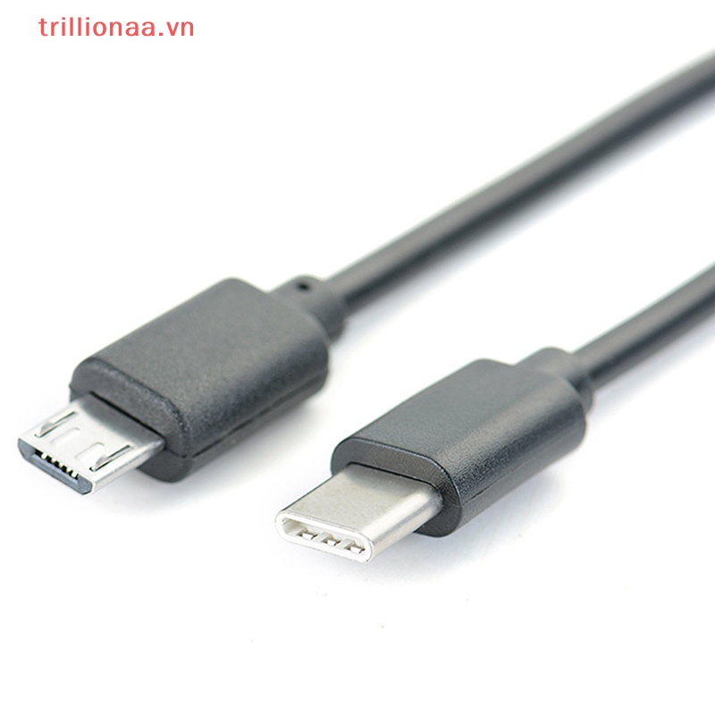 Dây Cáp Sạc Đồng Bộ Dữ Liệu OTG Chuyển Đổi Từ Đầu Cắm Type C Sang Đầu Cắm Micro USB