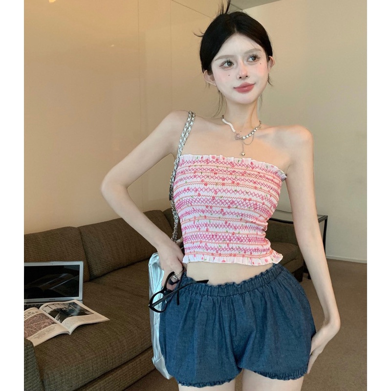 Áo Ống Màu Sắc Tương Phản Thời Trang Cho Nữ