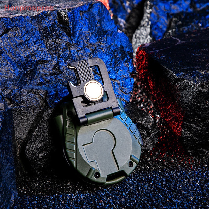 Đèn Pin 6WCOB XPE Mini Có Kẹp Gắn Mũ Lưỡi Trai Tiện Dụng