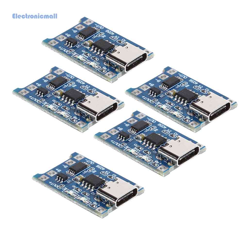 Set 5 Mô Đun Sạc Pin Lithium Type-C / Micro USB 5V 1A 18650 Bảo Vệ Tiện Dụng