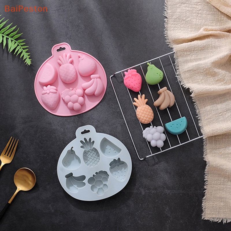 Khuôn Silicone Tạo Hình Trái Cây Trang Trí Bánh Kem / Chocolate