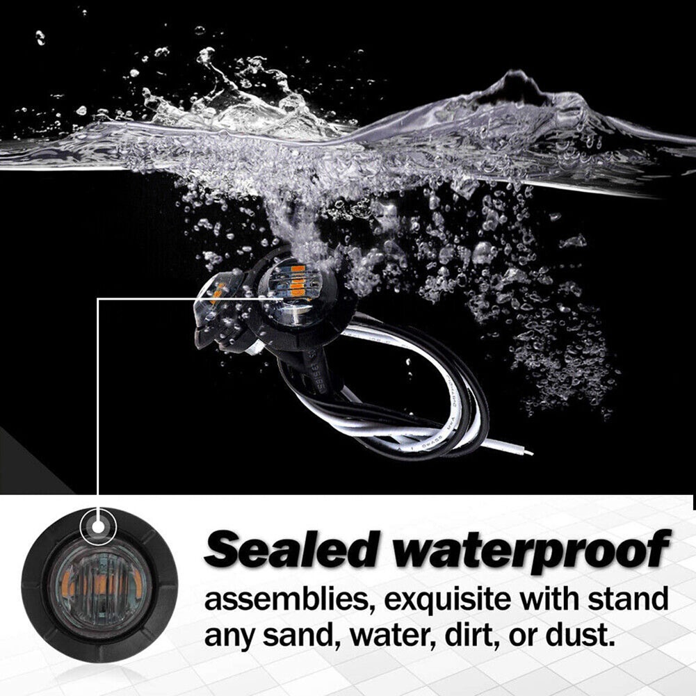 Bộ 10 Đèn LED 12V Màu Tím Chống Thấm Nước Và Bền Cho Xe Tải