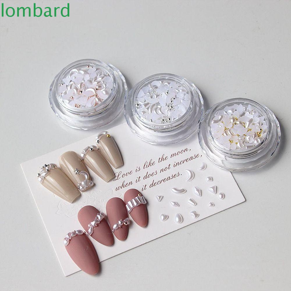 Hộp Phụ Kiện Trang Trí Móng Tay Hình Trái Tim Xinh Xắn Charms