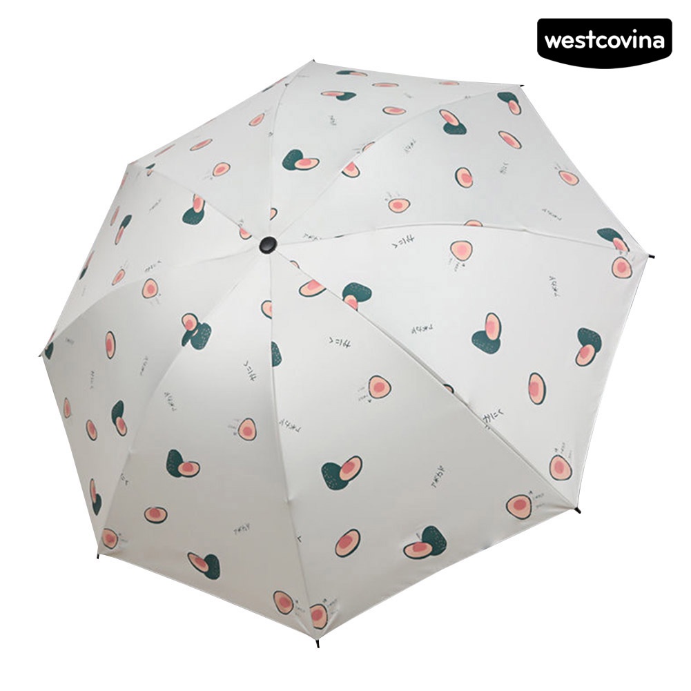 [COD]☁Dù Gấp Chống Tia UV Chống Thấm Nước Họa Tiết Cà Rốt Dễ Thương