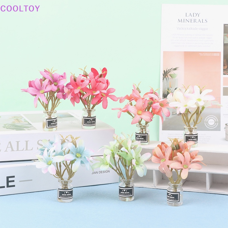 1 Bình Hoa Thủy Tinh Mini Tỉ Lệ 1: 12 Trang Trí Nhà Búp Bê