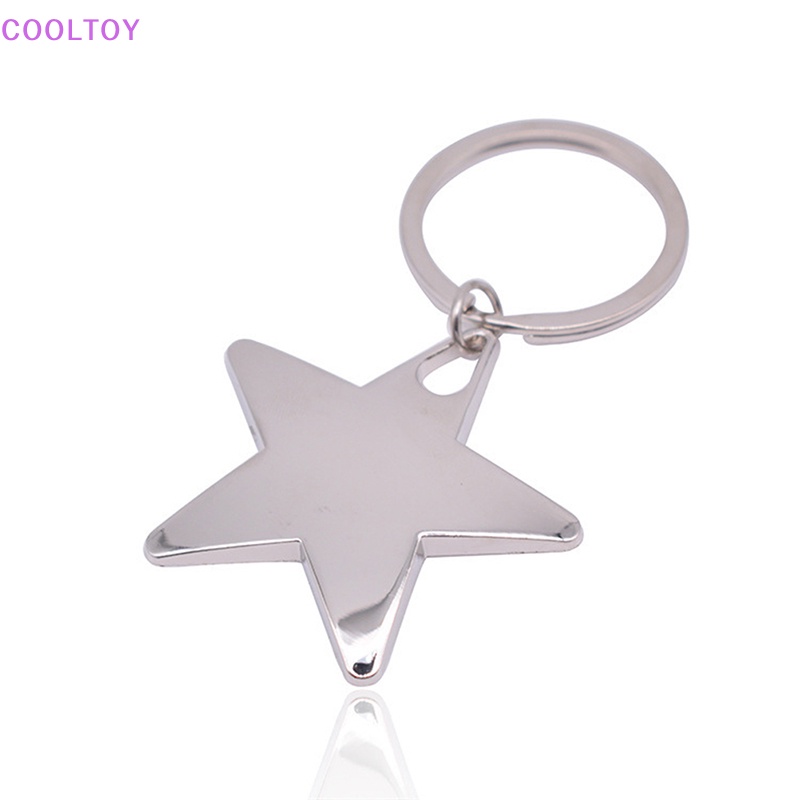 Móc Khóa Kim Loại Hình Ngôi Sao Năm Cánh Sáng Tạo