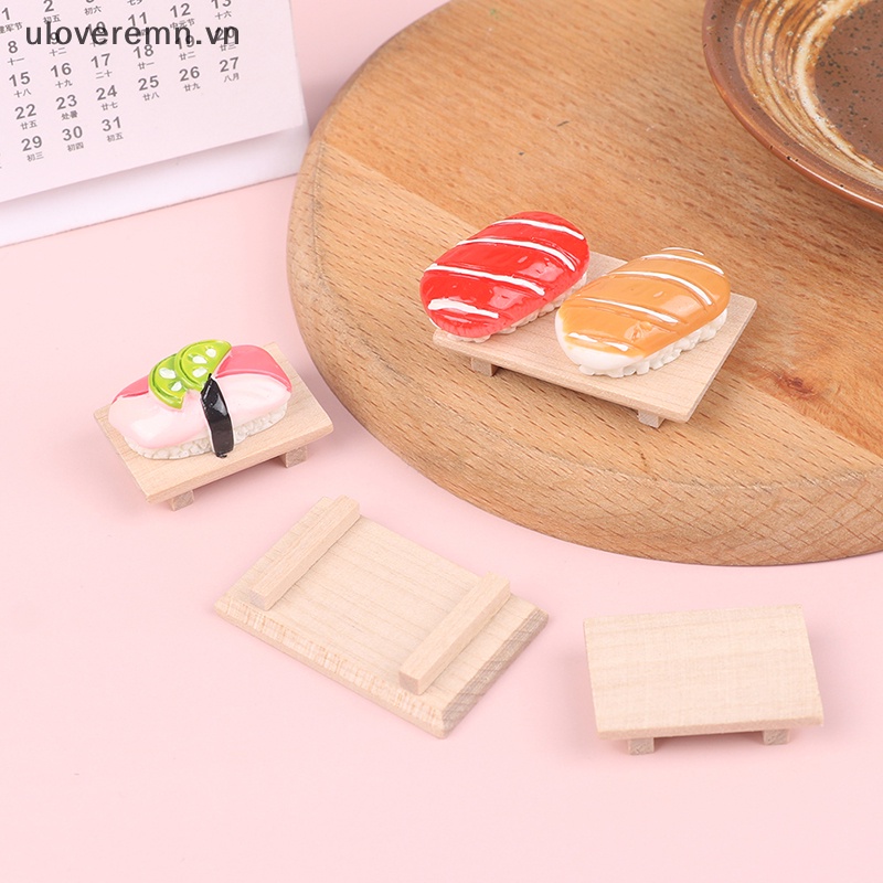 1 Bộ Dĩa Sushi Trái Cây Trang Trí Nhà Búp Bê Tỉ Lệ 1: 12