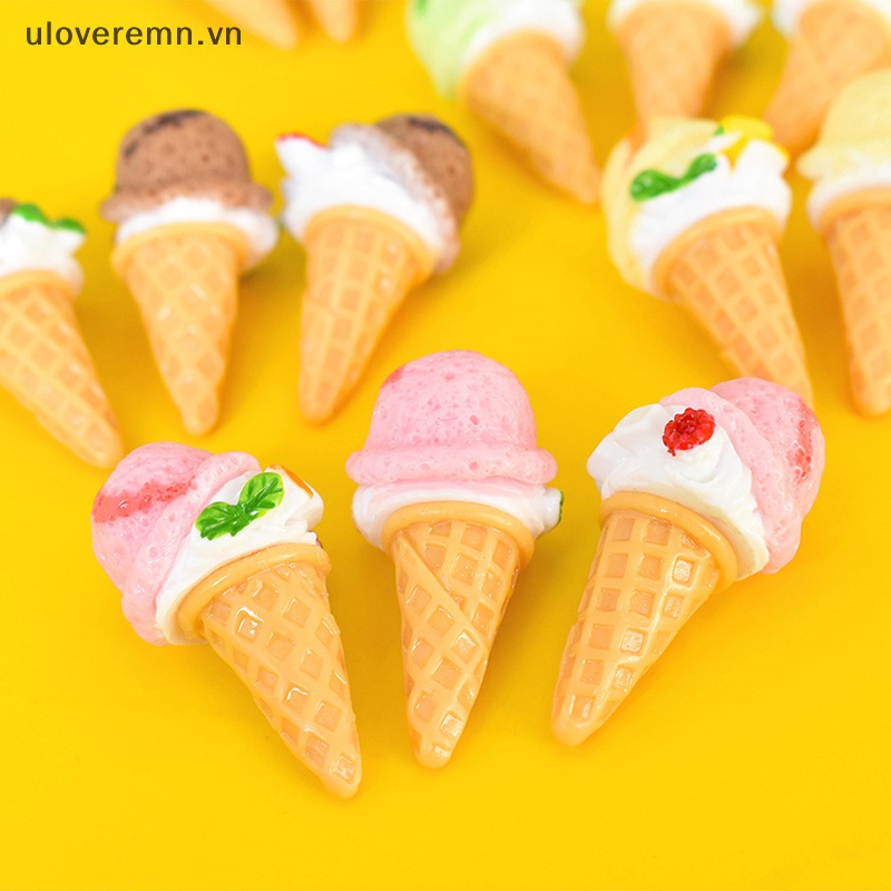 Bộ 5 Ly Kem Mini Tỉ Lệ 1: 12 Trang Trí Nhà Búp Bê