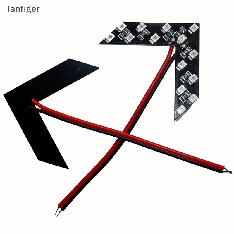 2 Đèn LED Xi Nhan 12V 14SMD Hình Mũi Tên Gắn Kính Chiếu Hậu Xe Hơi