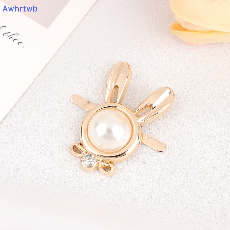 1 Khóa Kẹp Giày Cao Gót Hình Đầu Thỏ Đính Ngọc Trai Cho Nữ Mới