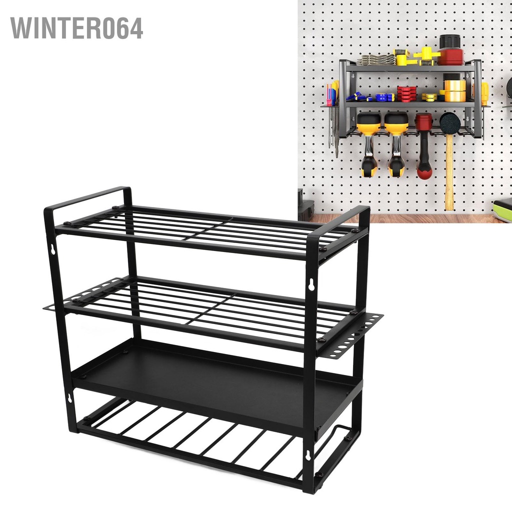 Winter064 Dụng Cụ Điện Tổ Chức Nặng Chắc Chắn 4 Lớp Giá Để Đồ Cho Nhà Xe Phòng Xưởng Đổ Pegboard