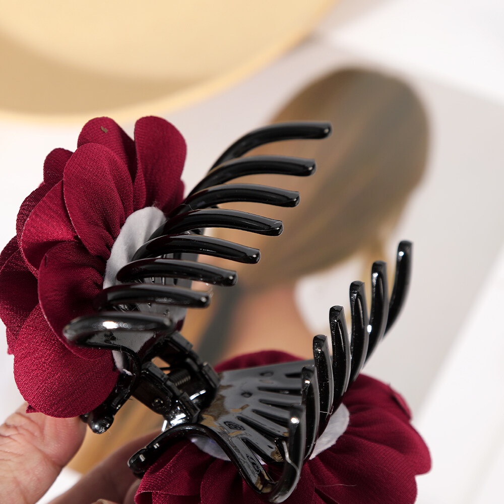 Kẹp Tóc Đính Hạt Nhiều Bông Hoa Phong Cách Đơn Giản Cho Nữ