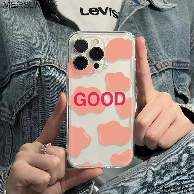 ✅Ốp Điện Thoại Mềm Chống Sốc Họa Tiết Chấm Bi Lớn 13 Màu Hồng Cho iPhone1214pro 6In78 plus11 XUG6